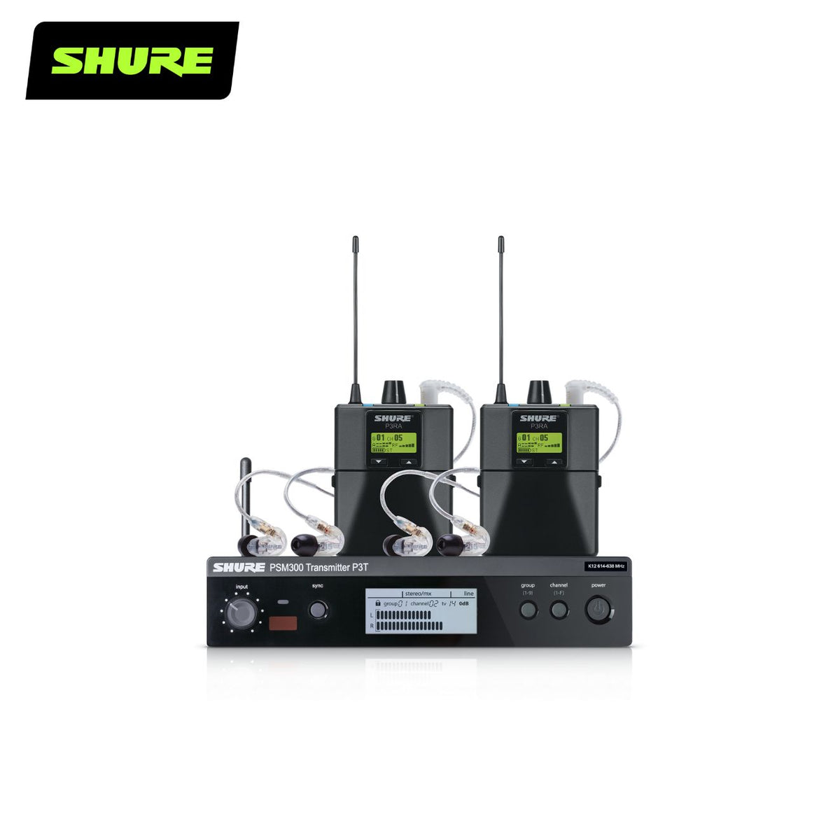 PSM 300 Twin Pack Pro with SE215 Sound Isolating Earphones – Shure