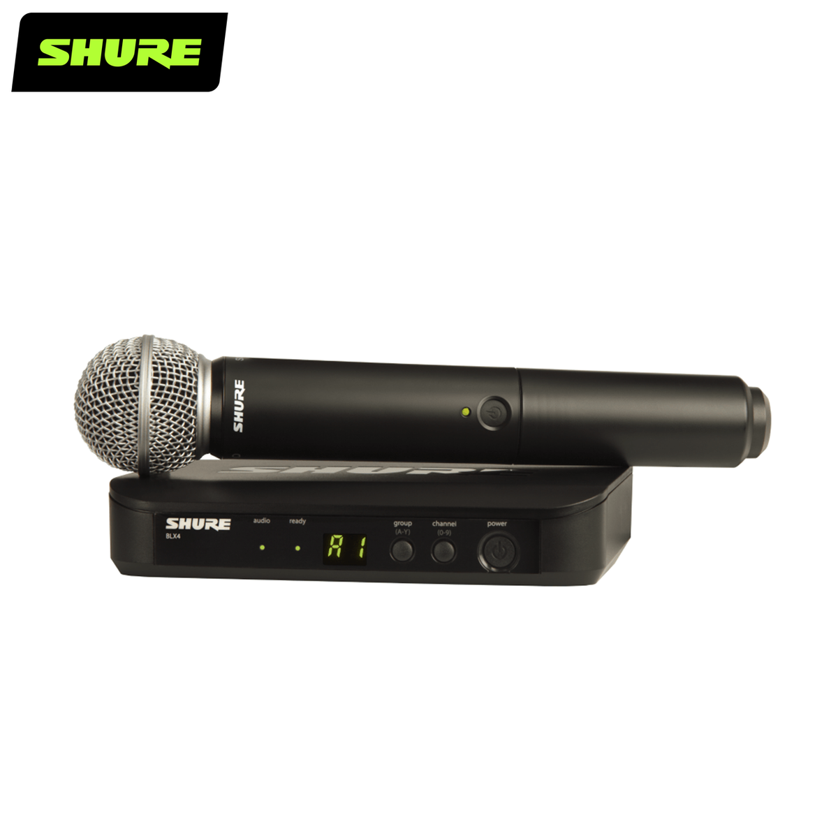 SHURE ボーカルマイク ケース付 ワイヤレスSM58 配信機器BLX4 BLX288A/SM58 Wireless Microphone System – Shure Singapore