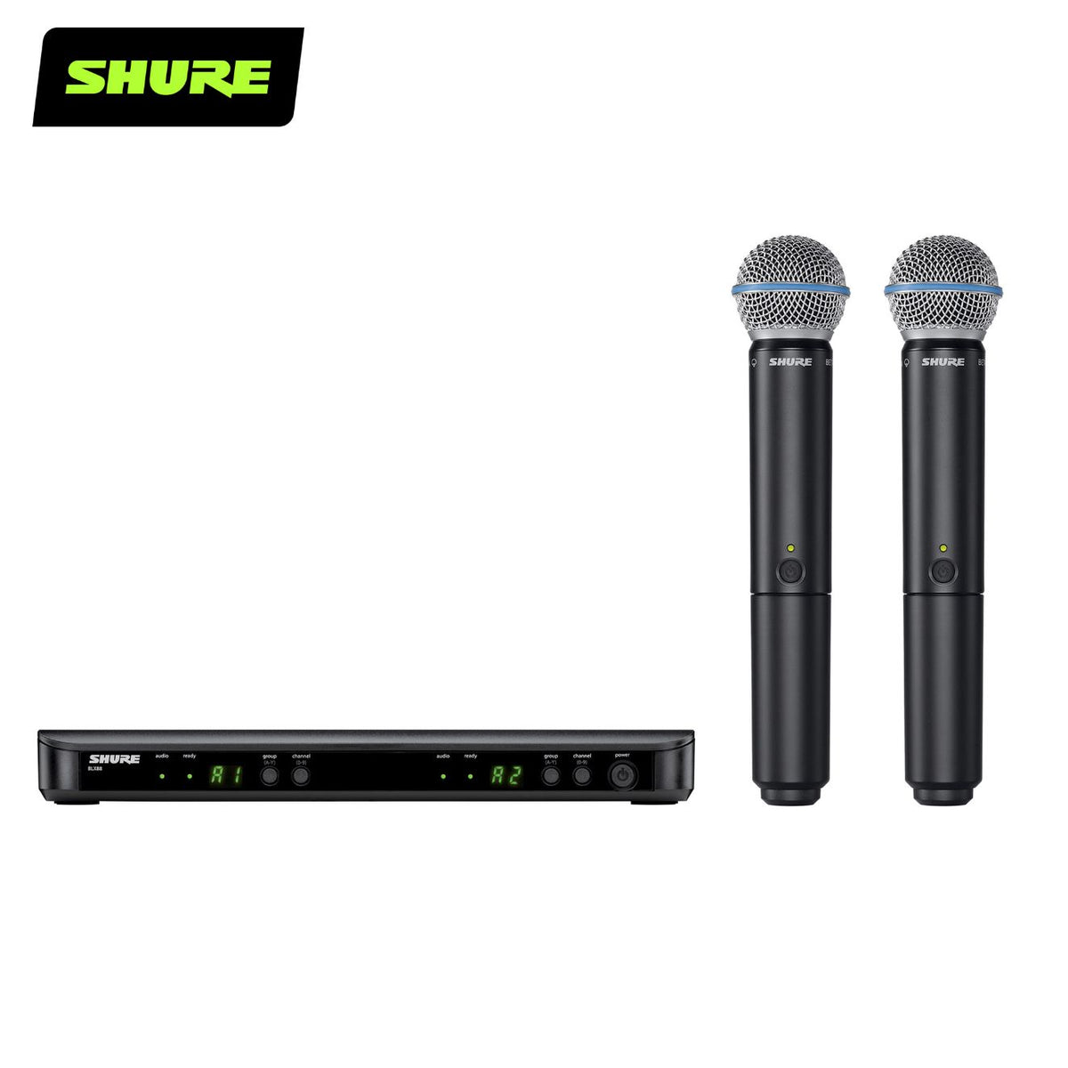BLX288/B58 Wireless Dual Vocal System – Shure Singapore