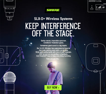 SLX-D+ Wireless Microphone Systems