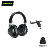 AONIC 40 Wireless Noise Cancelling Headphones & König & Meyer Headphone Holder with Table Clamp Bundle