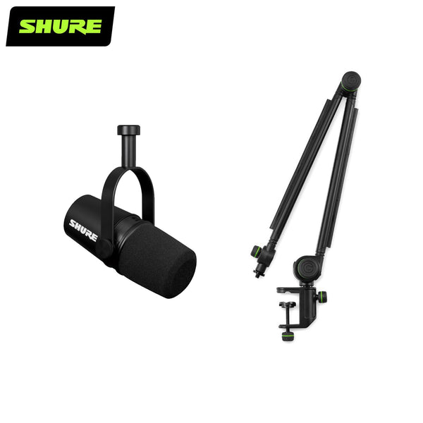 MV7X XLR Podcast Microphone with Gravity Microphone Arm Bundle