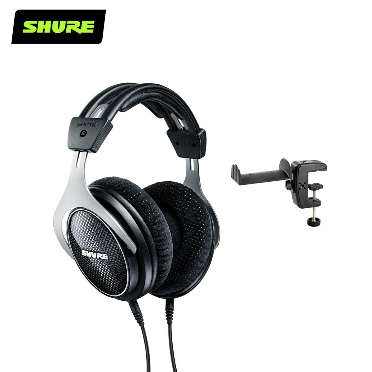 SRH1540 Premium Closed-Back Headphones & König & Meyer Headphone Holde ...